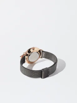 Stainless Steel Watch With Hearts|Parfois Best Sale