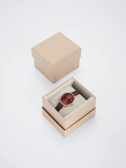 Stainless Steel Watch With Contrast Case|Parfois Fashion