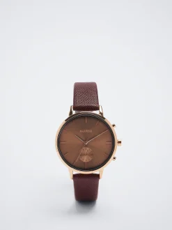 Stainless Steel Watch With Contrast Case|Parfois Flash Sale