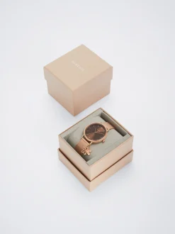 Stainless Steel Watch With Flower|Parfois Clearance