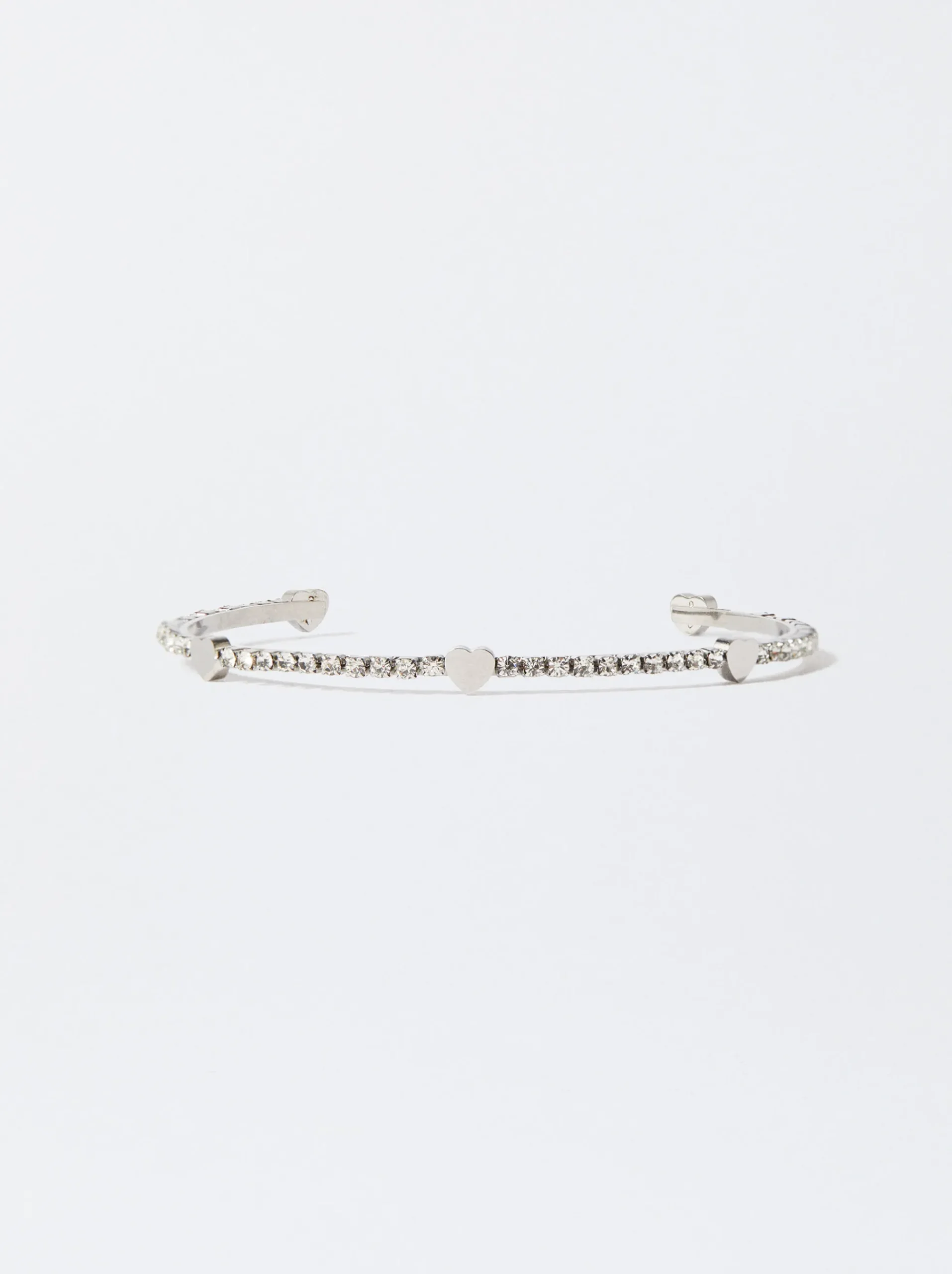 Steel Bracelet With Crystals|Parfois Fashion