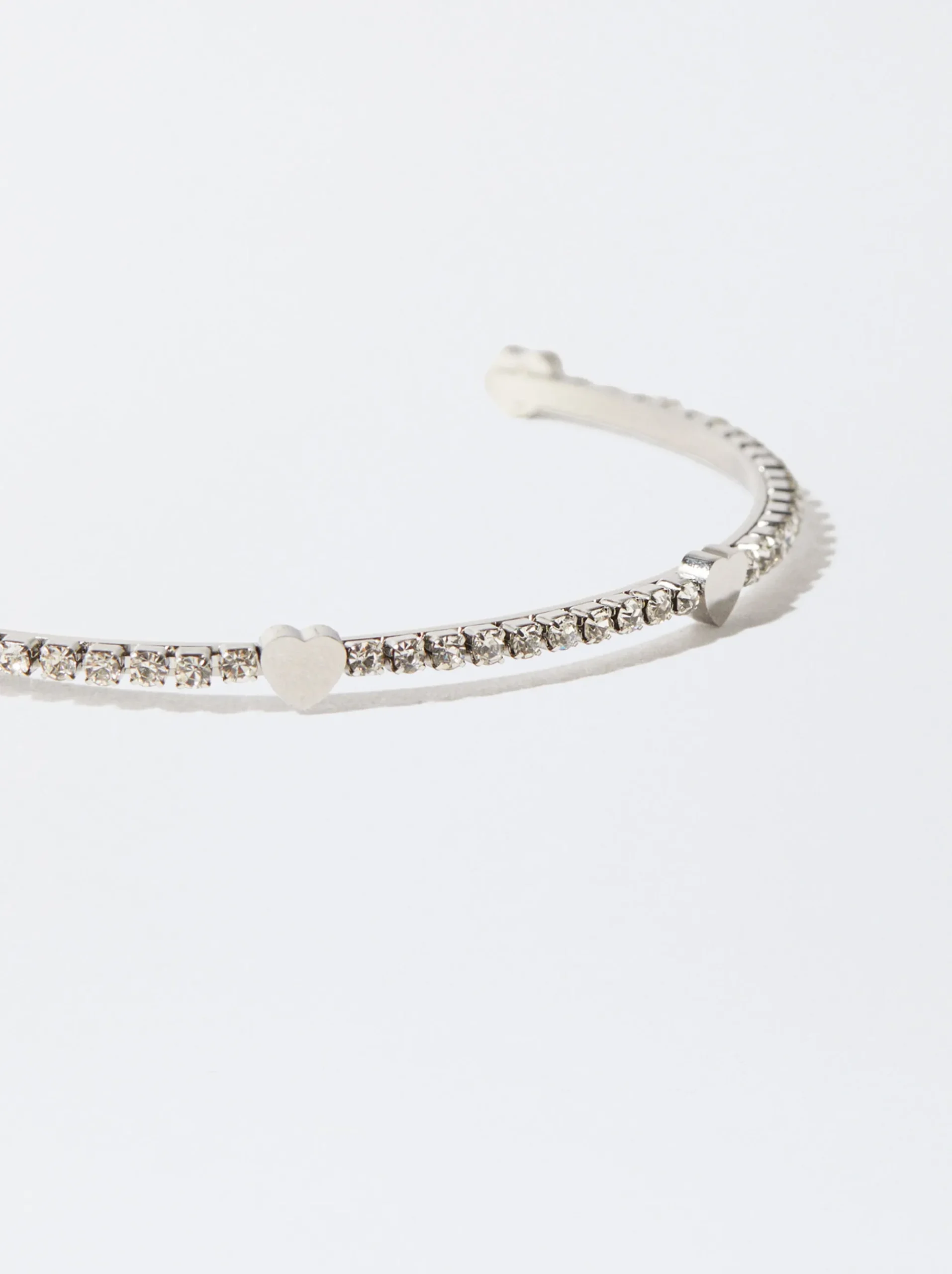 Steel Bracelet With Crystals|Parfois Fashion