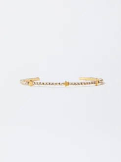 Steel Bracelet With Crystals|Parfois Shop