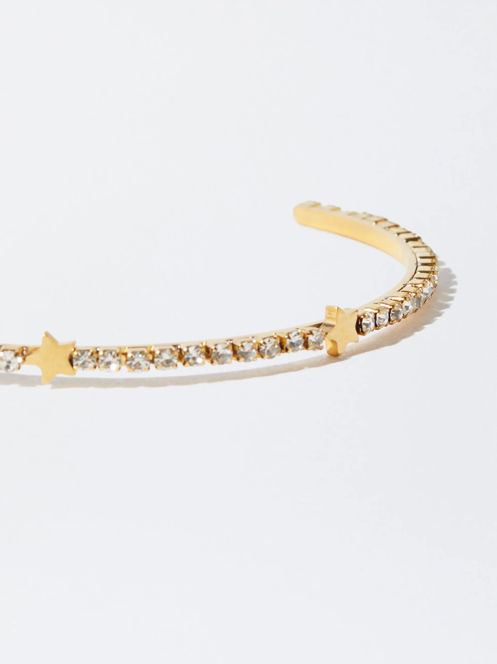 Steel Bracelet With Crystals|Parfois Shop