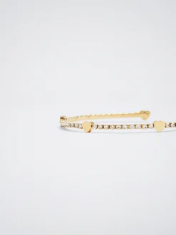 Steel Bracelet With Crystals|Parfois Online