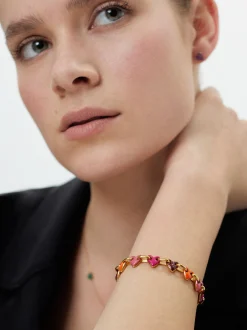 Steel Bracelet With Hearts|Parfois Cheap