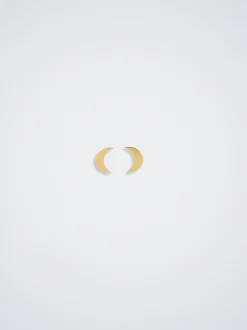 Steel Earrings With Moon|Parfois Best Sale