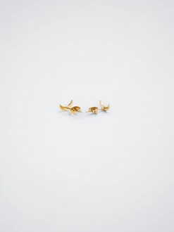 Steel Earrings With Moon|Parfois Best Sale