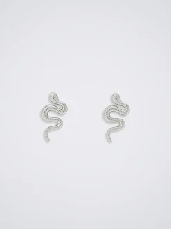 Steel Earrings With Snake|Parfois Cheap