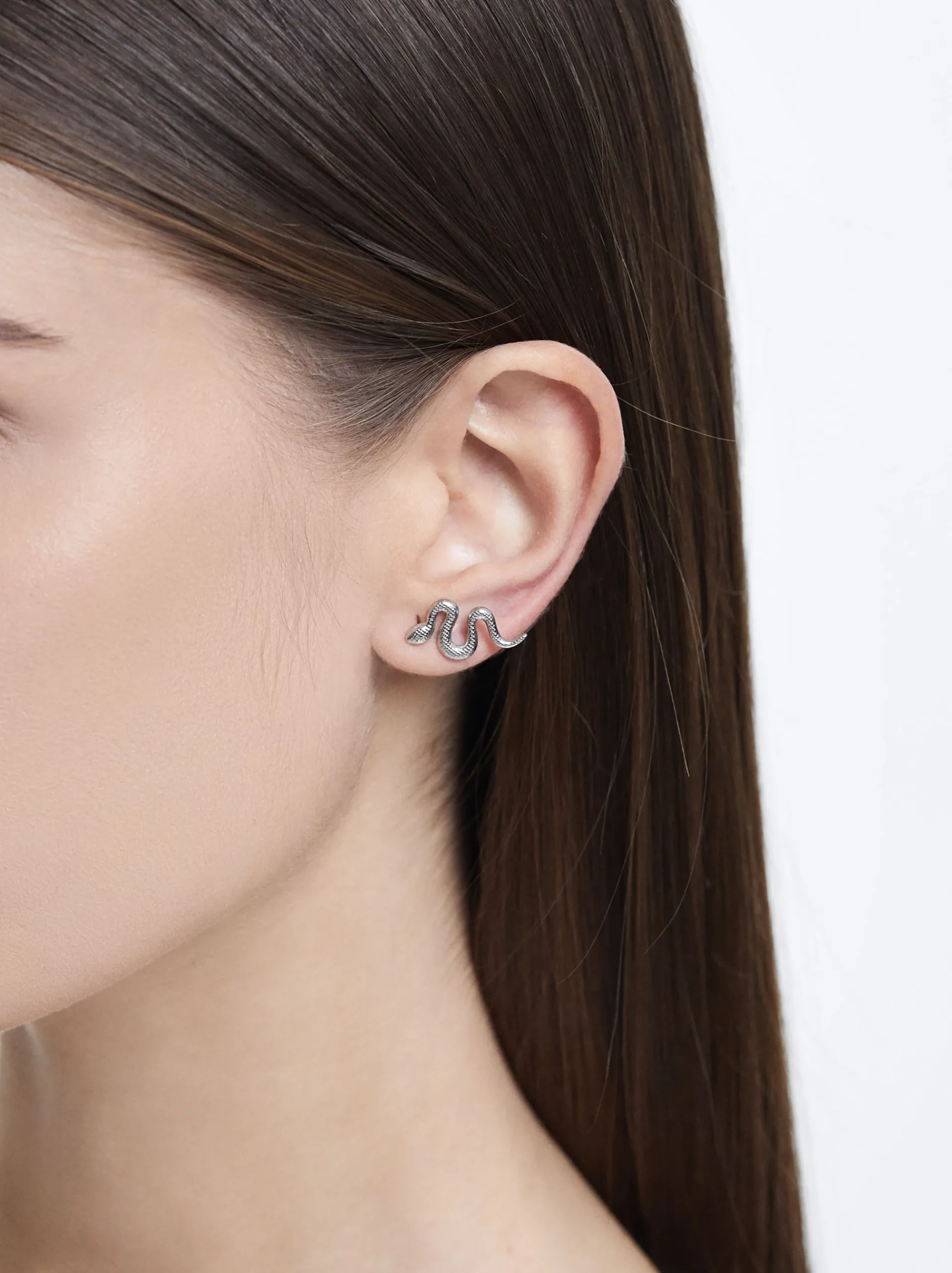 Steel Earrings With Snake|Parfois Cheap