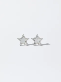 Steel Earrings With Stars|Parfois Shop