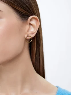 Steel Earrings With Stone|Parfois Shop