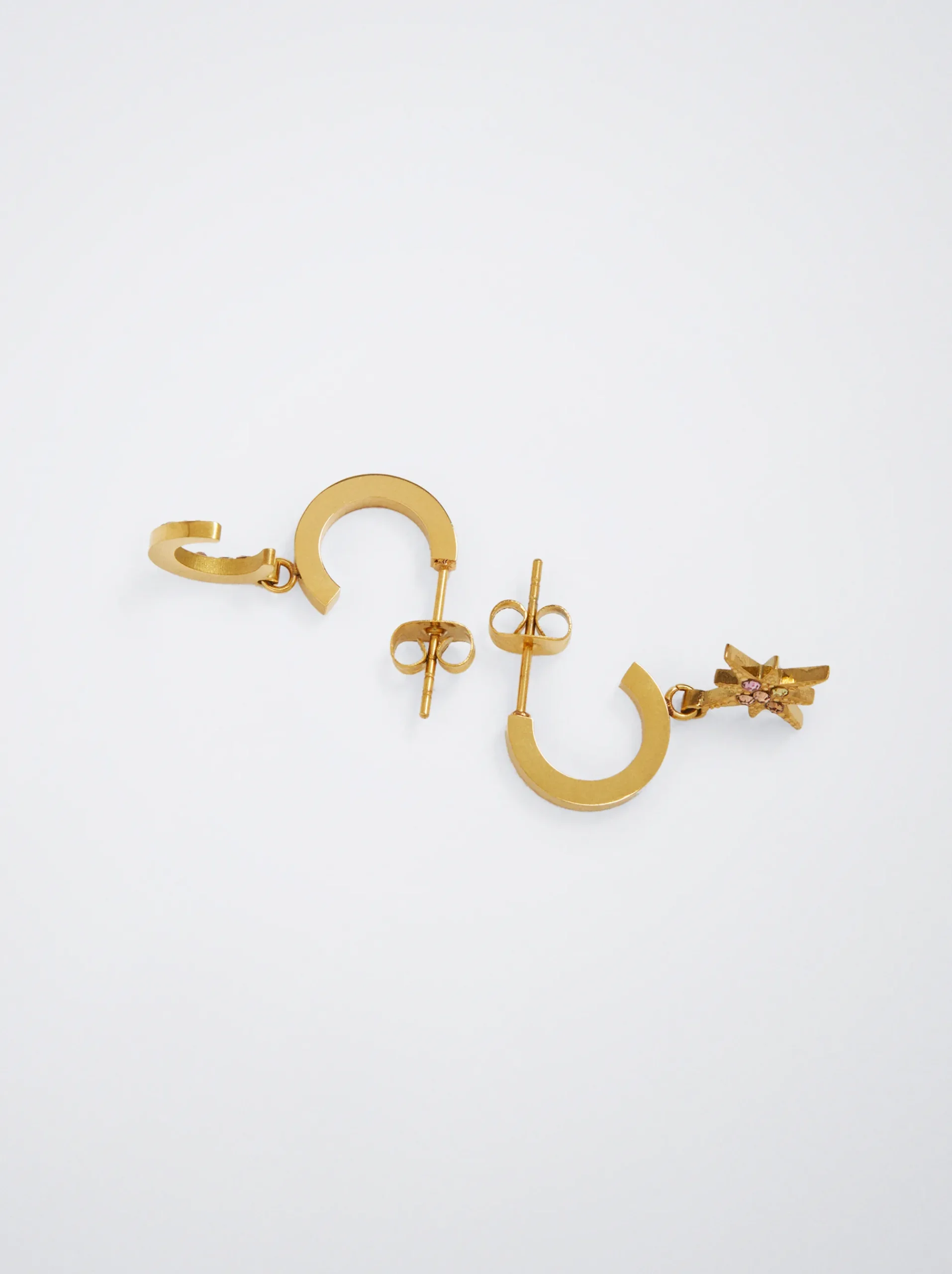 Steel Hoops With Moon And Star|Parfois Online