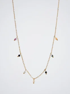Steel Necklace With Semiprecious Stone|Parfois Cheap