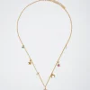 Steel Necklace With Semiprecious Stone|Parfois Flash Sale
