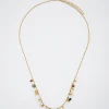 Steel Necklace With Semiprecious Stone|Parfois Cheap
