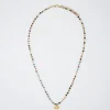 Steel Necklace With Semiprecious Stone|Parfois Sale