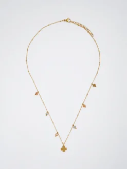 Steel Necklace With Semiprecious Stone|Parfois Best Sale