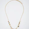 Steel Necklace With Semiprecious Stone|Parfois Flash Sale