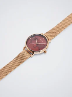 Steel Watch With World Map Case|Parfois Clearance