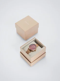 Steel Watch With World Map Case|Parfois Clearance