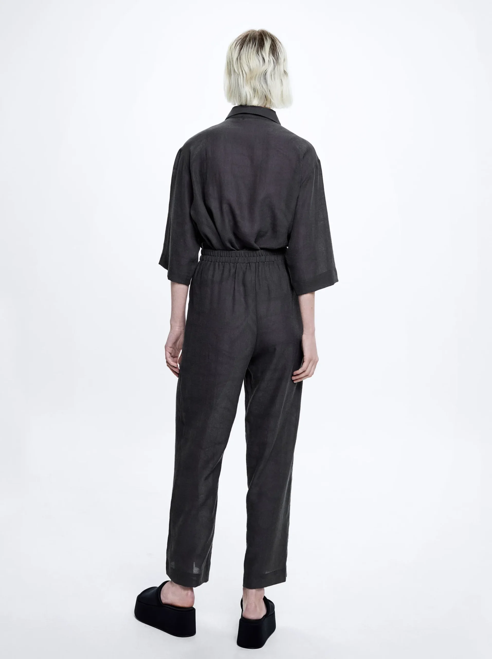 Straight Jacquard Trousers|Parfois Sale
