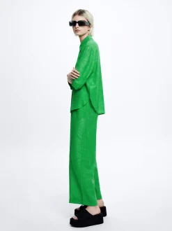 Straight Jacquard Trousers|Parfois Fashion