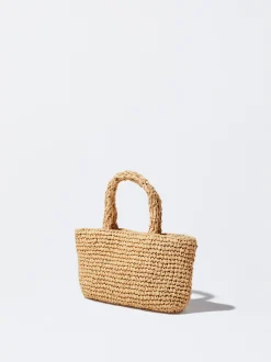 Straw Bag With Flowers|Parfois Cheap