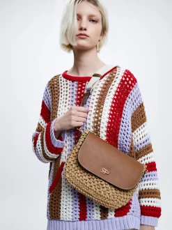 Straw Crossbody Bag|Parfois Store