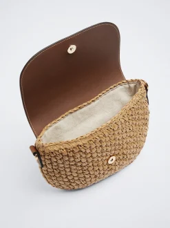 Straw Crossbody Bag|Parfois Store