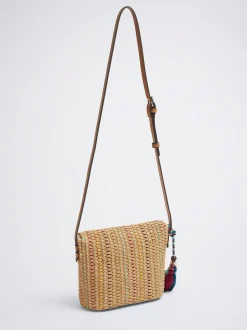 Straw Crossbody Bag|Parfois Online