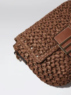 Straw Crossbody Bag|Parfois Sale