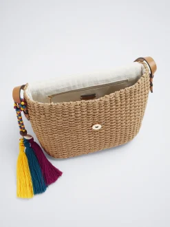 Straw Crossbody Bag|Parfois Flash Sale