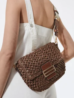 Straw Crossbody Bag|Parfois New