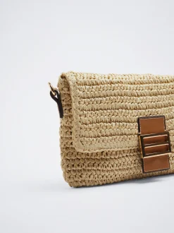 Straw Shoulder Bag|Parfois Sale