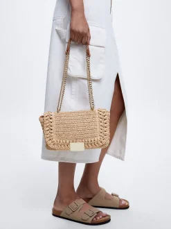Straw Shoulder Bag|Parfois Cheap