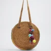 Straw Tote Bag With Pendant|Parfois Outlet