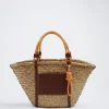Straw Tote Bag With Pendant|Parfois Hot