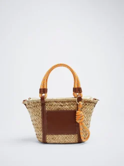 Straw Tote Bag With Pendant|Parfois Best