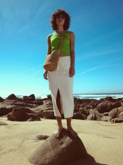 Straw-Effect Basket Bucket Bag|Parfois Cheap