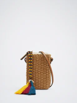 Straw-Effect Mobile Phone Bag|Parfois Best