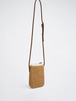 Straw-Effect Mobile Phone Bag|Parfois Best