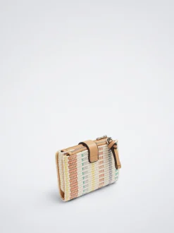 Straw-Effect Wallet|Parfois Best Sale