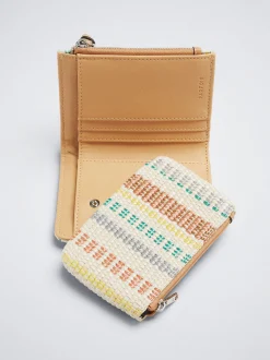 Straw-Effect Wallet|Parfois Best Sale