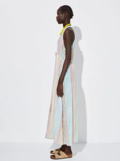 Striped Cotton Dress|Parfois Flash Sale