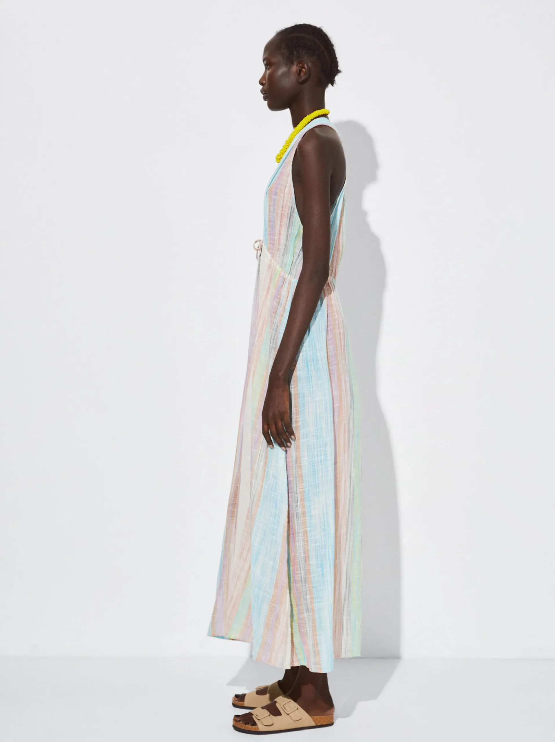 Striped Cotton Dress|Parfois Flash Sale