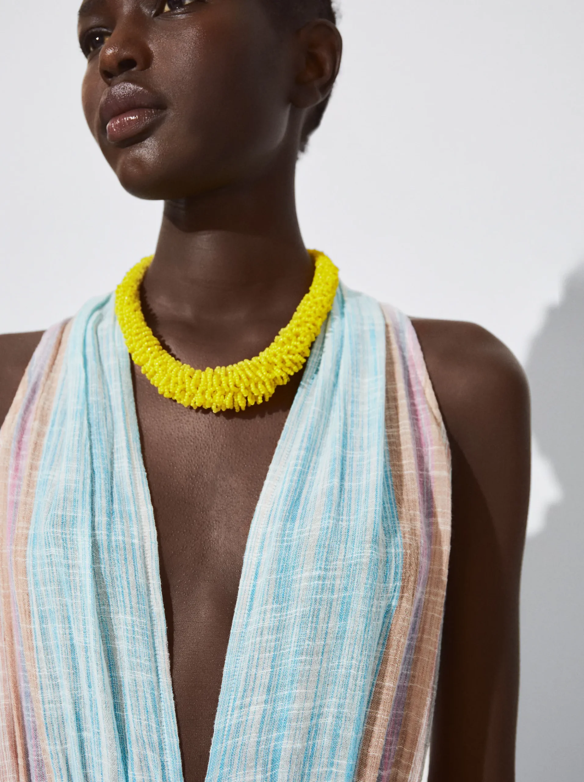 Striped Cotton Dress|Parfois Flash Sale