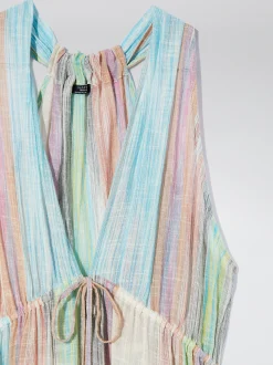 Striped Cotton Dress|Parfois Flash Sale