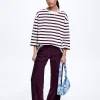 Striped Cotton T-Shirt|Parfois Store