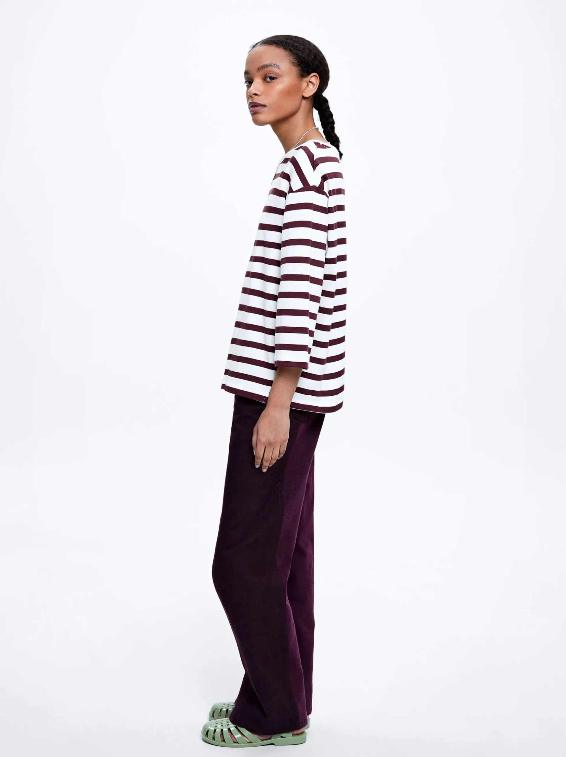 Striped Cotton T-Shirt|Parfois Store